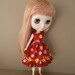 CLEARANCE SALE - Red Floral Summer Dress for Blythe