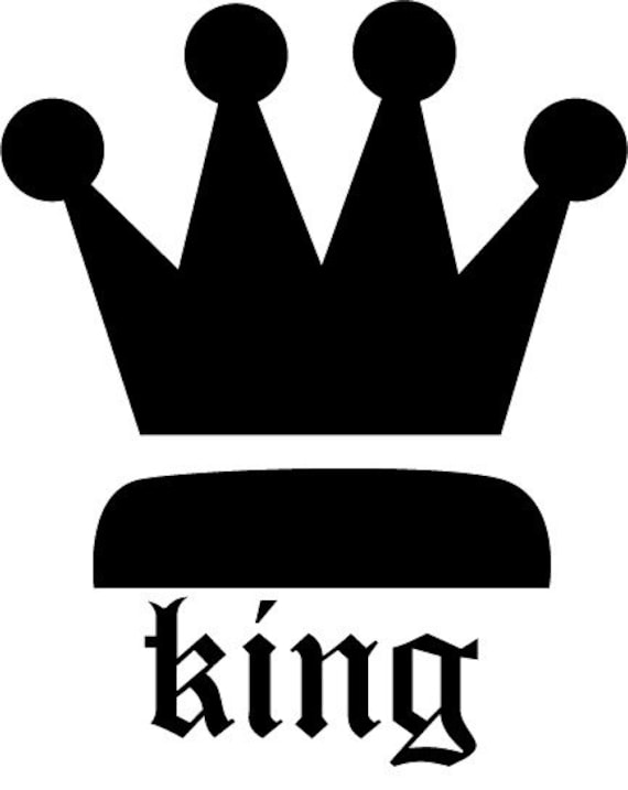 Items similar to King's Crown Wall Decal on Etsy