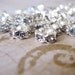 6 mm Silver Crystal Rhinestone Rondelle Spacers 10 pcs