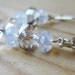 Stormy Swarovski Earrings. Solid Sterling Silver. Wrath of Athena. One of A Kind.