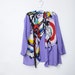 Vintage Yolanda Lorente Hand Painted Silk Poncho Style Jacket