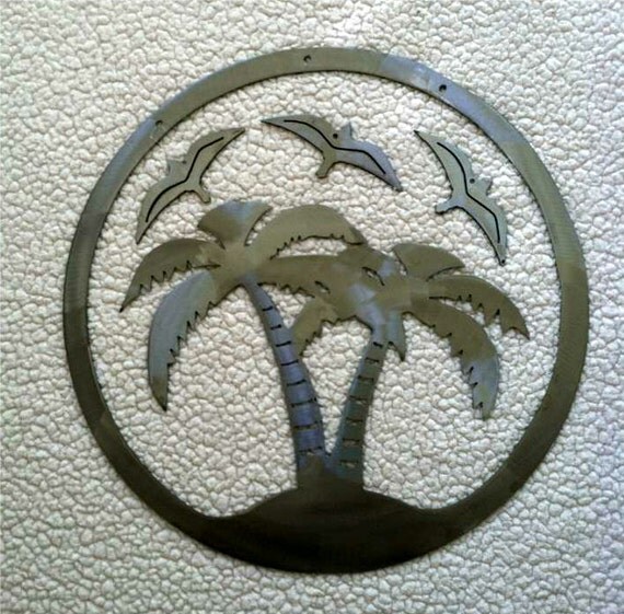 Palm Tree Metal Wind Chime