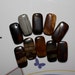 Tiger Iron Zebra Jasper Gemstone Beads Double Drilled Stranded 2 Holes Brown Gray Red 9 Loose Beads Jewelry Supplies
