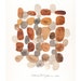 Original painting - Rocks I - original Art Watercolor pebbles stones, beach finds fall abstract art sepia brown