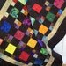 Lap Quilt Beautiful Batiks on Black