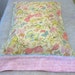 Cotton Pillow Case Butterflies with Words of Love Cuff