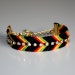 Rasta Chevron rhinestones friendship bracelet