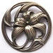 SALE Vintage Large Sterling Silver Flower Brooch