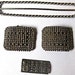 20 Percent Off Vintage Lot of Sterling Marcasite Brooch Huge Buckle and Pair of Steel Cut Shoe Buckles
