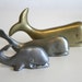 RESERVED FOR ALISA Vintage Whale Figurines