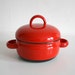 Tomato Red Enamel Pot