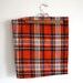 Orange Plaid Fabric