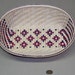 Stars-of-the-South Design Oval Woven Basket, Hand woven