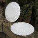 Pair of Milk Glass Bubble Dinner Plates