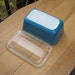 Medium Blue Pyrex Refrigerator Dish With Lid