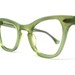 NOS beautiful green vintage Cat-eye eyeglasses 50's 60's Art-craft