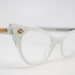 cat eye glasses white vintage cateye eyeglasses