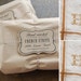 Set of 2 - DARK MUSTARD - Personalized French Stripe Towels with hand-stitched initials