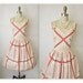Reserved for Teresa 50's Summer Dress // Vintage 1950's Cotton Full Garden Party Summer Sun Dress L XL