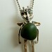 Angel Ima Rock - Re-purposed Sterling Silver, A Beach Rock, And PMC - Art Jewelry Pendant - 601