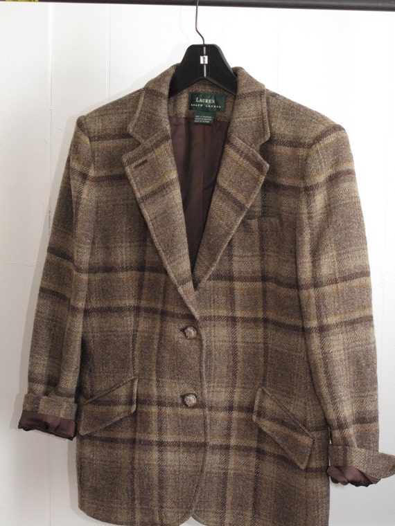 SALE...womens vintage ralph lauren wool blazer.