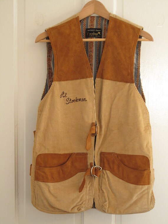 mens vintage shooting vest. by countylinegeneral on Etsy