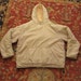 quilted insulated hooded pullover
