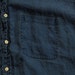 mens vintage J. crew indigo linen work shirt