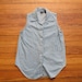 women's vintage denim sleeveless shirt.