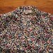 women's vintage colored leopard blouse.