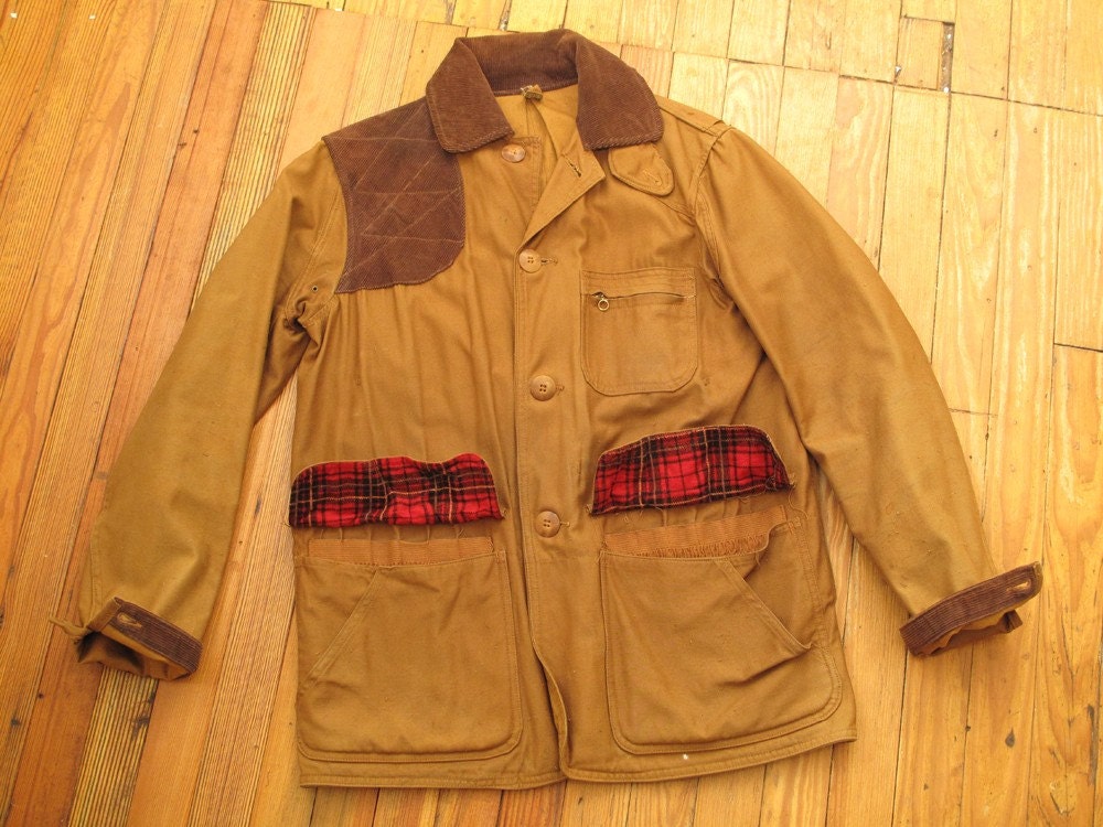 SALE...50s duck cloth upland hunting jacket