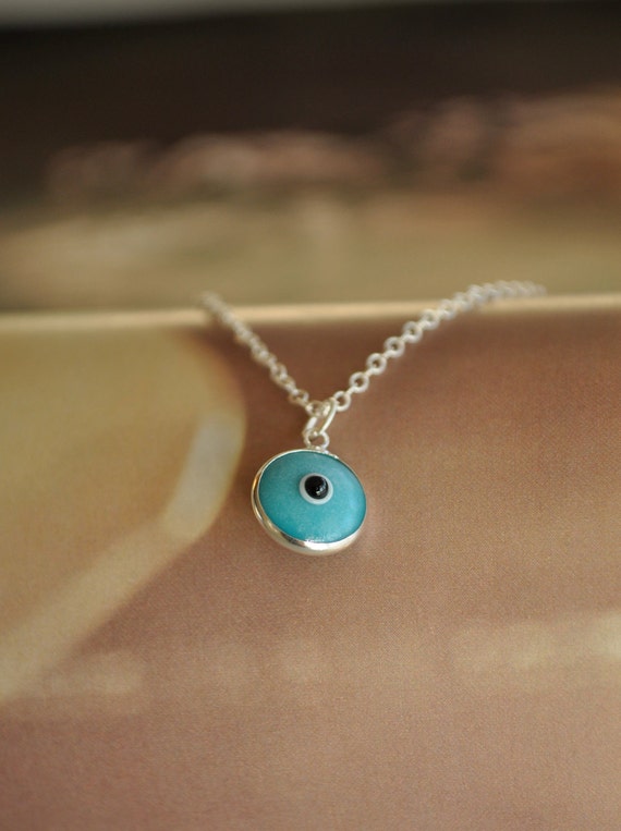 Silver Evil Eye Necklace