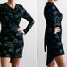 SAMPLE SALE - Asymmetric Cotton Printed Jersey Dress. Ready to Ship - Size 8