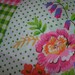 Price reduction on vintage gingham and floral design cotton fabric