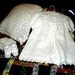 Crocheted White Christening Gown and Shawl Set Reserved for Paula