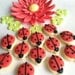 Ladybug Mini Sugar Cookies, 6 dozen