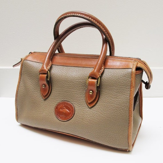 Vintage Dooney & Bourke Tan AWL Doctors Bag Purse by FollowMeMoon