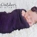 Eggplant Purple Flower on Skinny Headband - Baby Headband to Adult Headband
