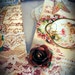 6 Hang Tags FAIRY Shabby Primitive Tea Dyed Stamped Faireis