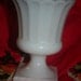 milk glass vase