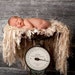 Fringe Prop Knit Baby Blanket (and Hammock) Creamy Neutral Newborn Photo Prop Blanket