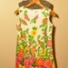 SALE- Floral Skort Romper Tennis 1960's Dress