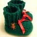 Green Crochet Booties item 00084