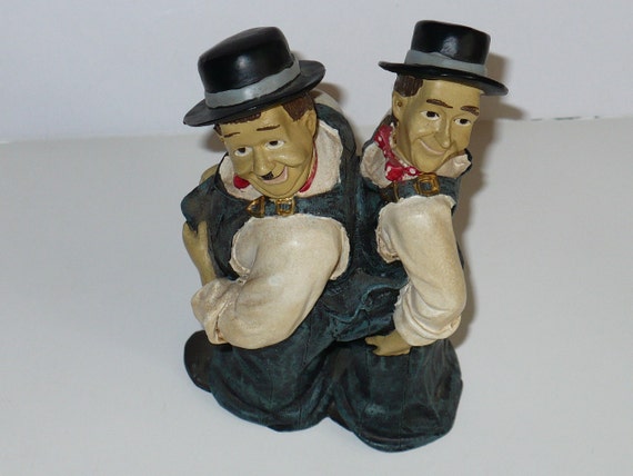 laurel and hardy bronze figurines