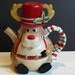 Christmas Reindeer Fitz, Floyd Cocoa or Teapot Original Box Labels