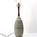 Large Danish Green Lamp-Mid Century-Ceramic-Walnut