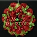 15% OFF SALE Merry Christmas Wreath, Poly Deco Mesh, Red and Lime Green - Item 300