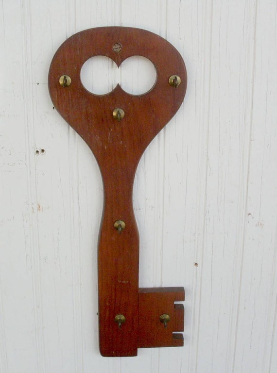 small wooden key holder