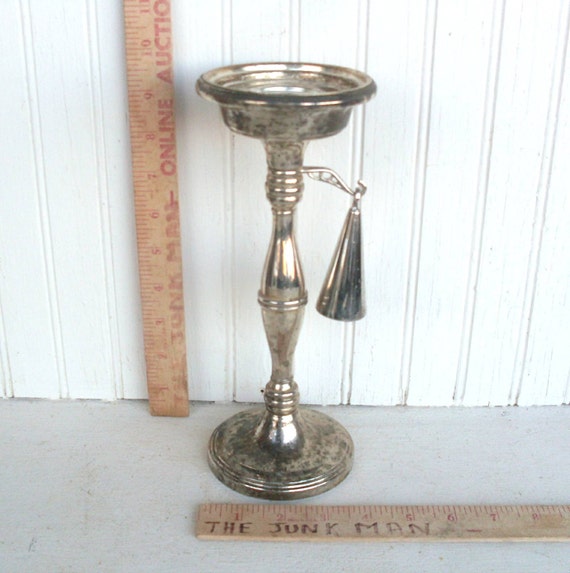 Vintage Godinger Silver Candle Holder With Snuffer