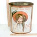 Vintage CHEINCO Trash Can With Early 20th Century The Ladies Home Journal Cover